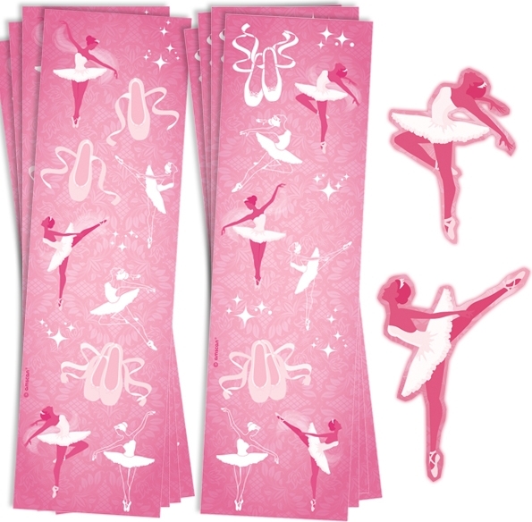 Amscan 998313, 8 Stück(e), Pink, Weiß