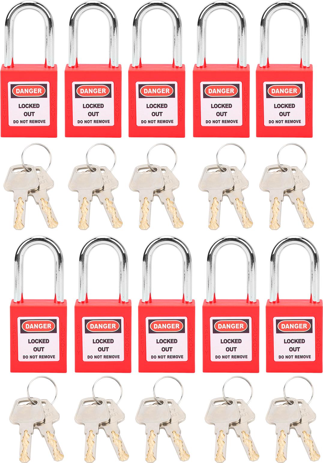 Gistuch 10 Sätze 38 mm Lockout-Lock-Nylon-Industrietechnik-Isolierung für chemische Energie