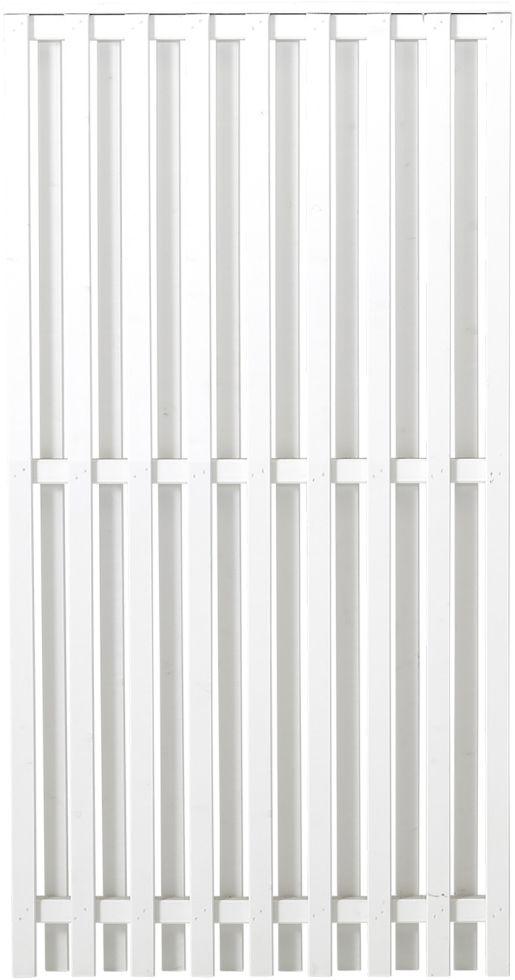Plus Zaun Nagano 90 x 180 cm RAL 9010 Weiß 17478-13