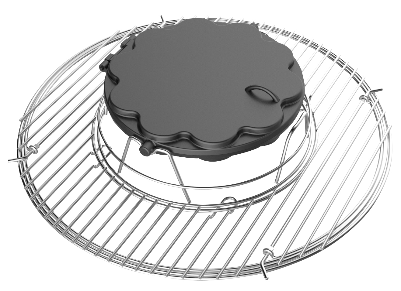 TEPRO Gusseisen-Waffel-Einleger, 57 cm, zum Einlegen in das Rost-in-Rost-System 8943