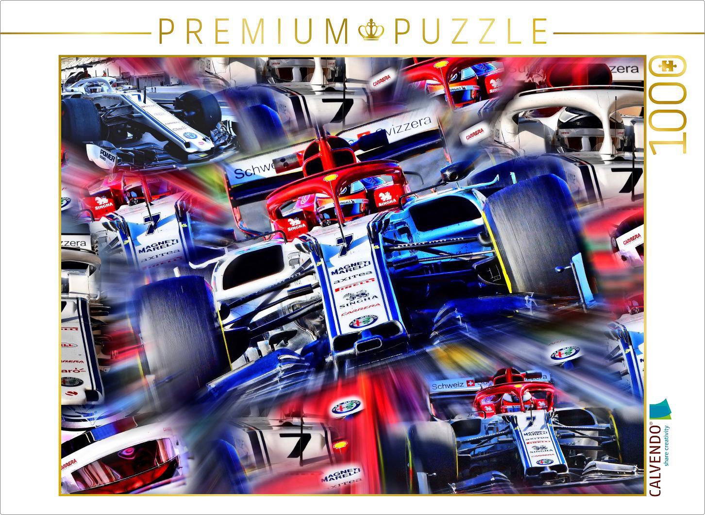 Calvendo Kimi Räikkönen aus Finnland ist bereits seit 2001 in der Formel 1 aktiv und wurde 2007 Weltmeister. - Foto-Puzzle, 1000 Teile, 1000 Stück(e), Fahrzeuge, 14 Jahr(e)