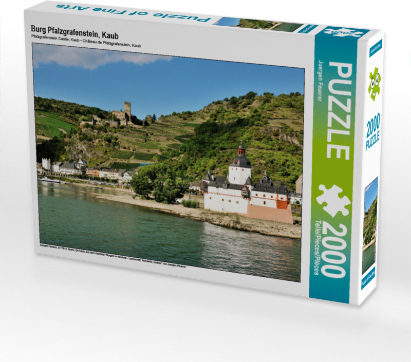 CALVENDO Puzzle Burg Pfalzgrafenstein, Kaub 2000 Teile Puzzle quer | 2000 Teile Lege-Größe 90x67cm Foto-Puzzle für glückliche Stunden