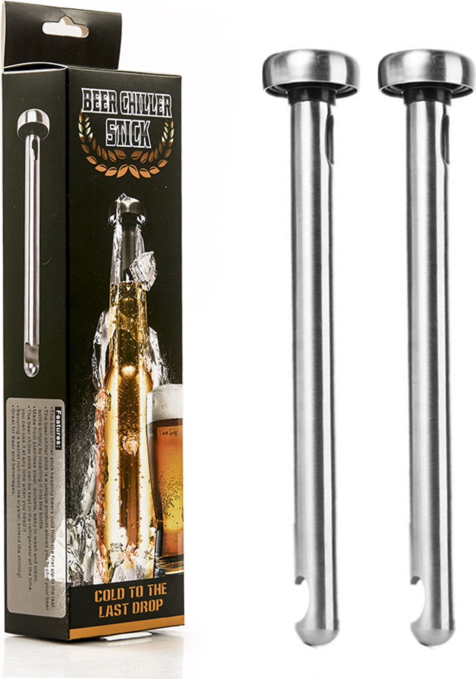 Cocosity Wein Kühler Stick,Edelstahl Kühlung Stick,Bier Kühlung Stick,Quick Freeze Stick,Chill Stick