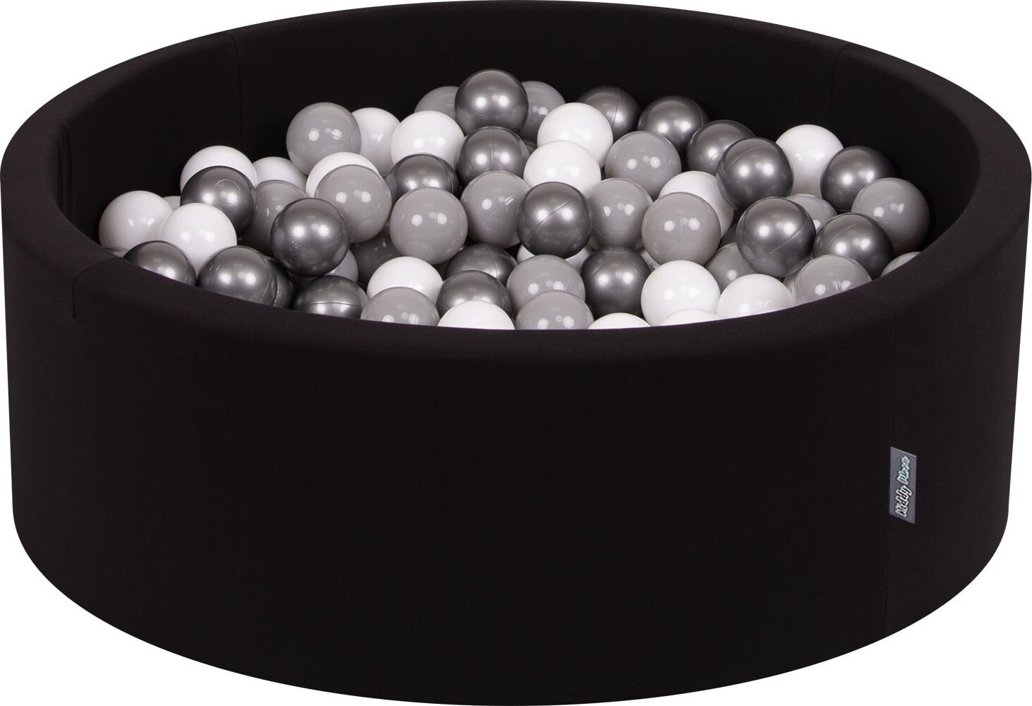 KiddyMoon Bällebad 90x30cm 200 Bälle 7cm Rund Bällepool Mit Bunten Bällen Für Babys Und Kinder OK30D-141