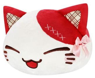 FuRyu Nemuneko Cat Sweet Big Plush Plüschfigur Red 35 cm FRYU50782