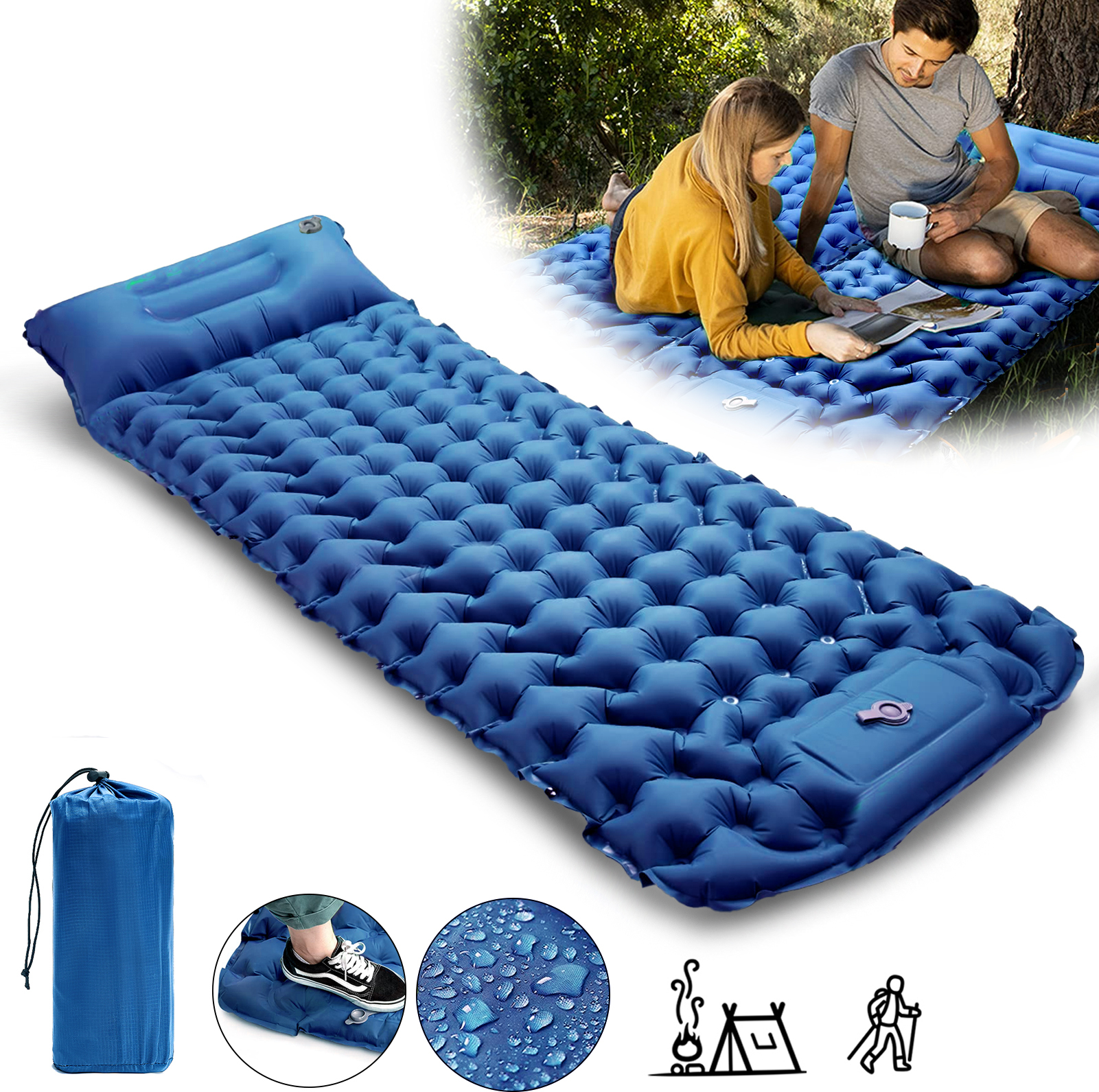 CampKnight 2-in-1 Isomatte – Ultraleicht (650 G) Mit Kleinem Packmaß, Verwandelbar In Sessel, Mit Einstellbarem Kopfkissen – Ideal Für Camping, Trekking & Outdoor CampKnight 2-in-1 Isomatte – Ultraleicht (650 G) Mit Kleinem Packmaß, Verwandelbar In Sessel, Mit Einstellbarem Kopfkissen – Ideal Für Camping, Trekking & Outdoor