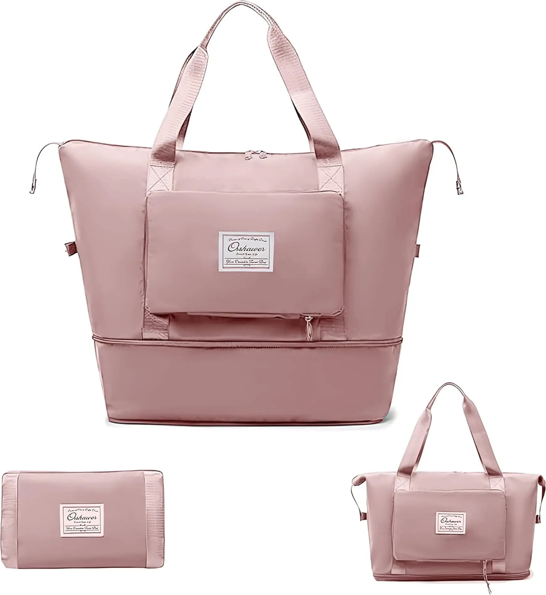 Borsone viaggio in pelle doctor bag con manici e tracolla borsa pelle marrone eB