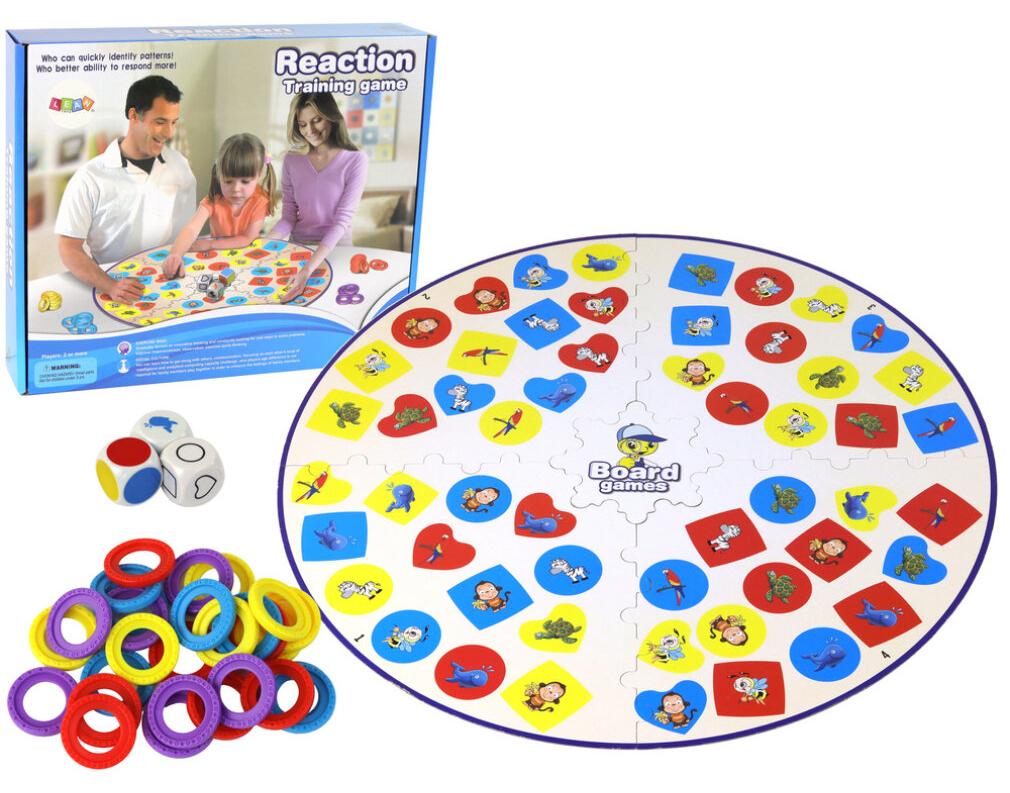 LeanToys Logikspiel Brettspiel für Reflex und Aufmerksamkeit