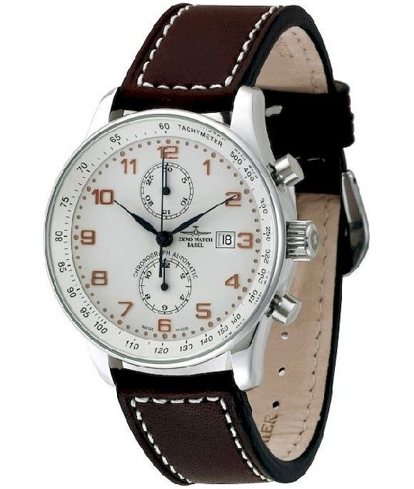 Zeno-Watch - Náramkové hodinky - Pánske - Chrono - X-Large Retro Bicompax - P557BVD-f2