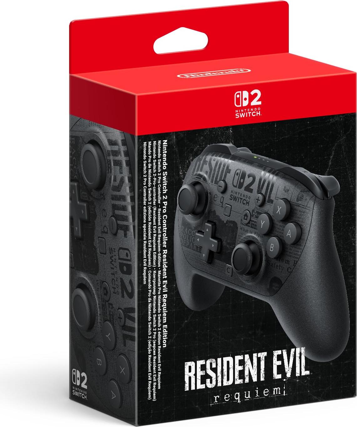 Nintendo Switch 2 Pro Controller Resident Evil Requiem Edition, Farbe:Schwarz 11399027606