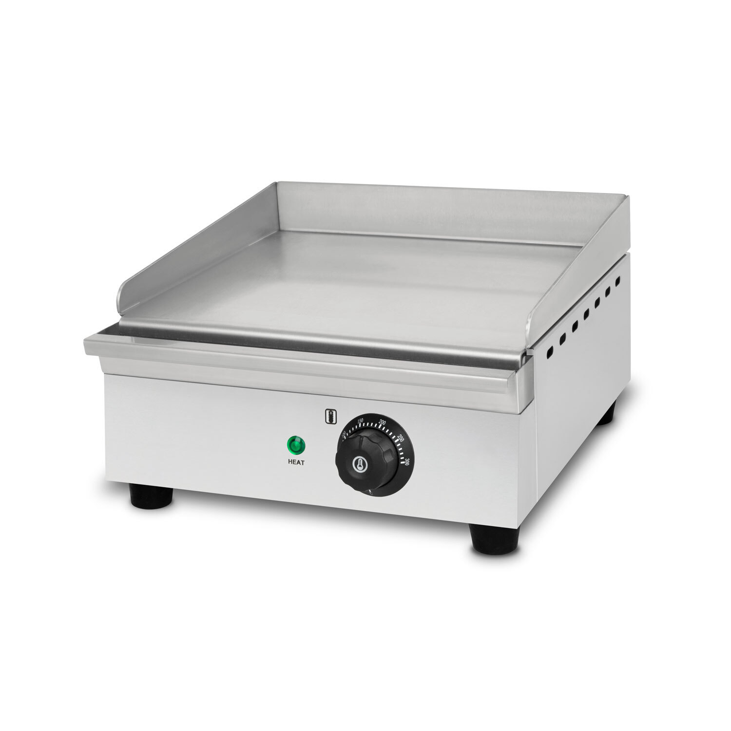 VERTES Elektrický gril, príkon 1400 W, kryt z nehrdzavejúcej ocele, nastaviteľná teplota 50-300 °C, elektrický plancha gril