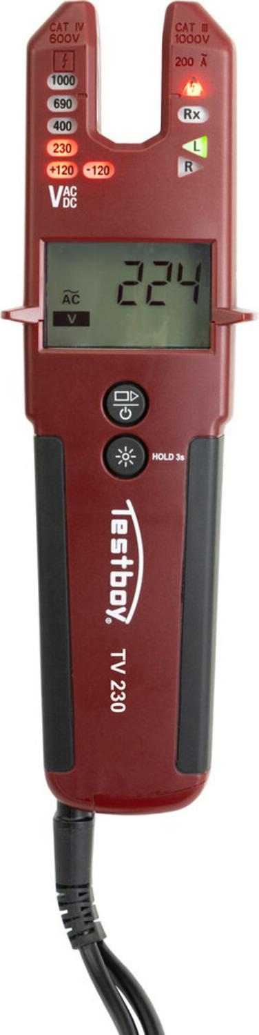 Testboy Spannungsprüfer TV 230 mit ZangenfunktionTestboy 61311000