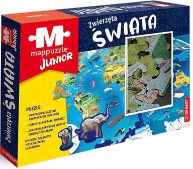 Demart Mappuzzle Junior. Zwierzęta świata