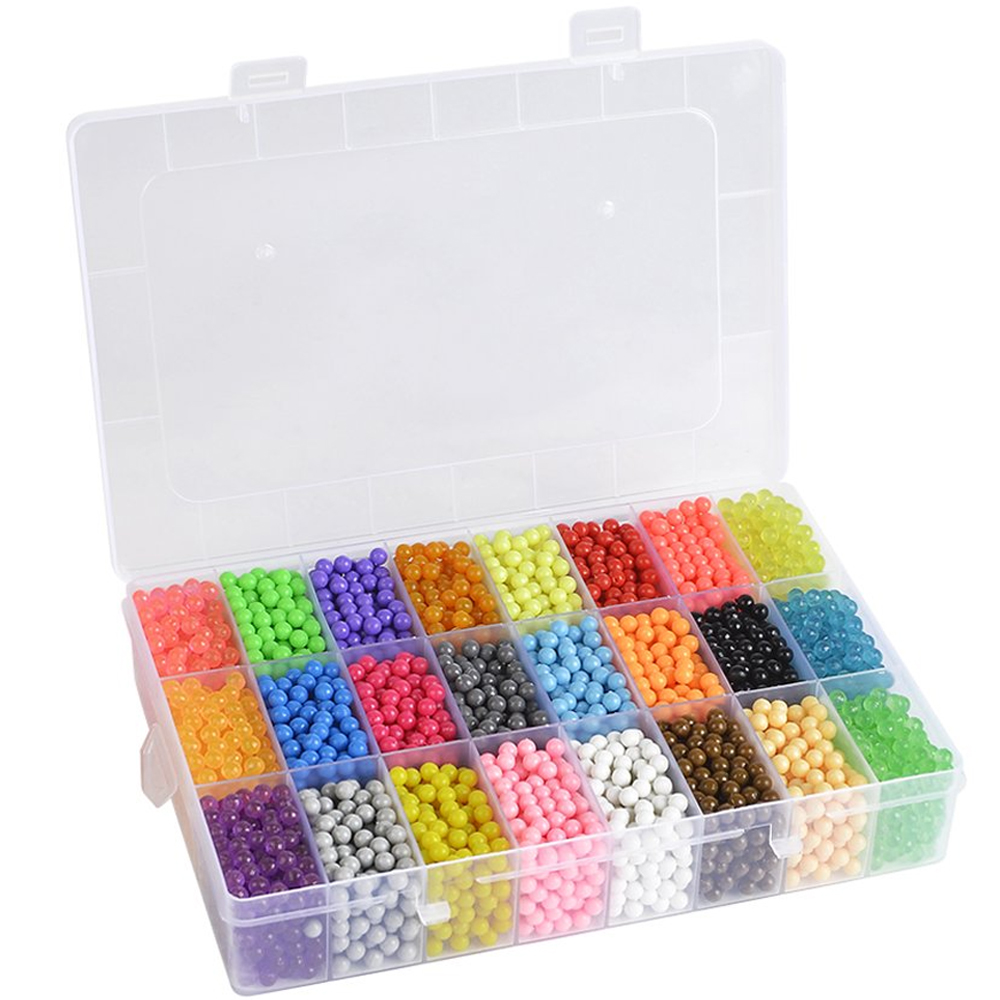 5200Stk Aqua Beads Glitzer Basteln Kinder Bastelset Glitzerperlen Perlen Set DHL 