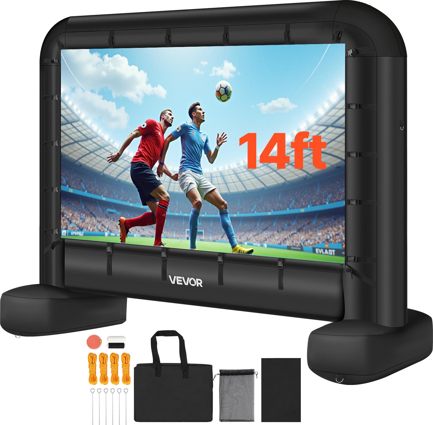 Schermo Proiettore 100 Pollici Pieghevole - Portatile, 16:9, HD 4K, Con Supporto, Per Home Theater Ed Esterno