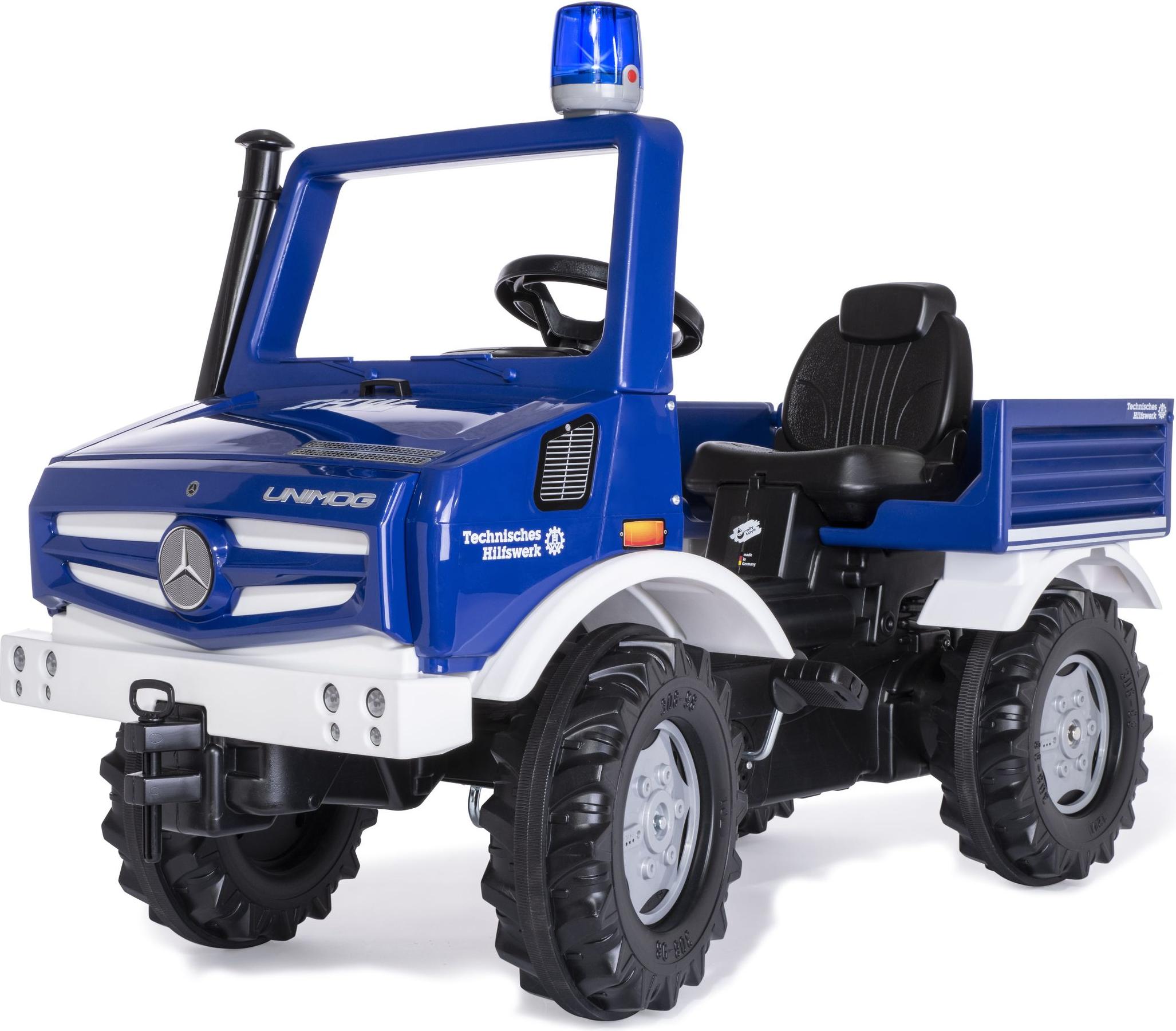 Rolly Toys Unimog THW Tretauto ab 3 Jahren (Auto zum selber fahren) 038305