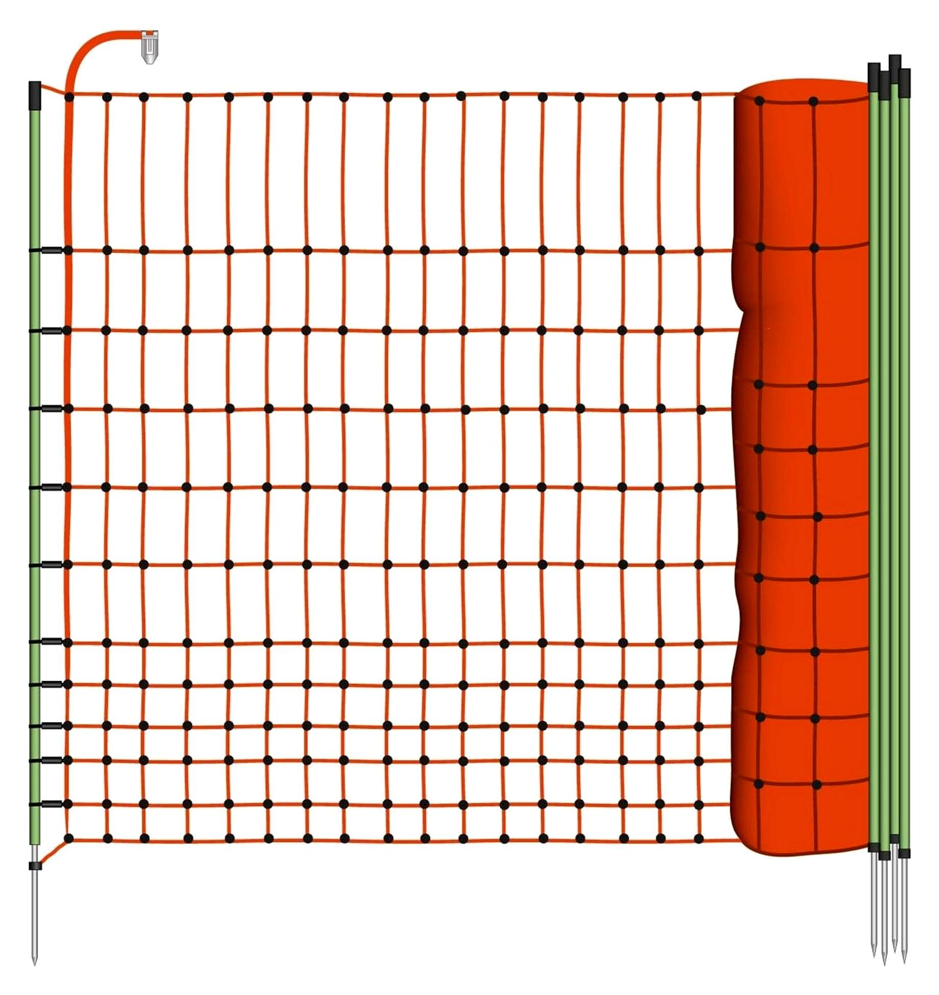 Markenlos 50m Geflügelnetz, 112cm, 1 Spitze Geflügelzaun