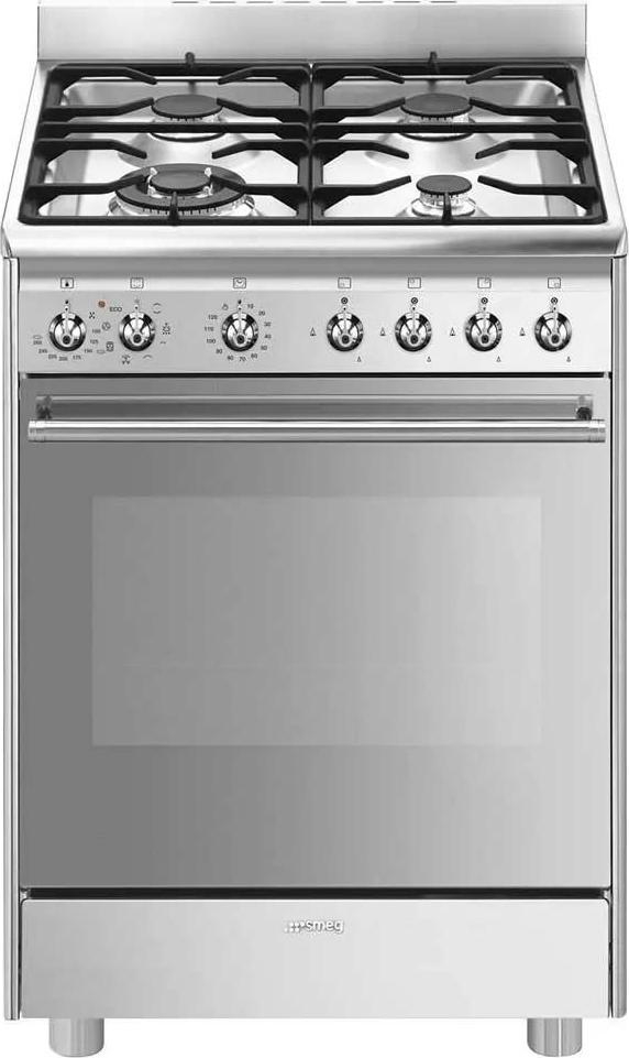 Smeg CX68MF8-2 Küchenherd Freistehender Herd Elektro Gaskochfeld Edelstahl A