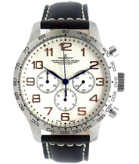 Zeno-Watch - Náramkové hodinky - Pánske - OS Rýchlomer Retro Chrono 2020- 8559TH-3T-f2
