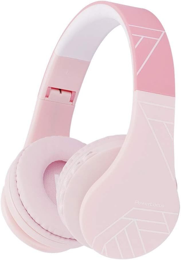 Detské slúchadlá cez uši s obmedzením hlasitosti 85 dB, skladacie, Bluetooth 5.3, Micro SD, bezdrôtové a káblové, zabudovaný mikrofón pre mobilný telefón/tablet