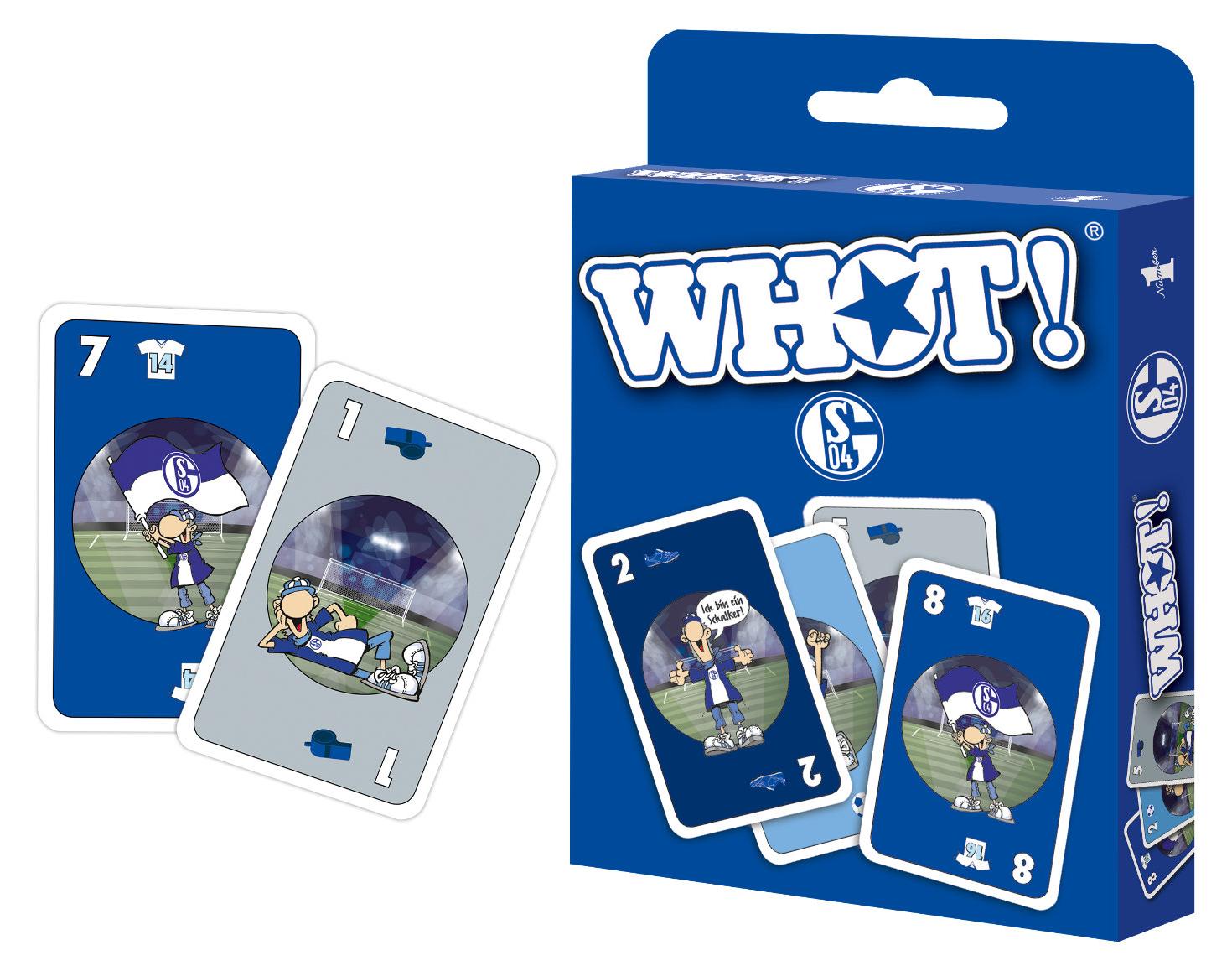 Winning Moves WHOT! FC Schalke 04 Kartenspiel Spielkarten Mau-Mau Variante Strategie Spiel 11644