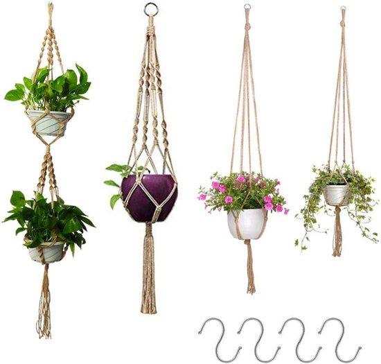 OEM Pflanzenschmuckset aus 4 - hangende Blumenvase Macramé Blumenvase Pflanzenschmuck 2026