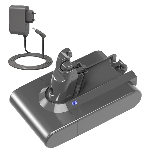 Akumulátorový vysávač, kompatibilný s Dyson V6 V7 V8 V10, dlhotrvajúci výkon, nabíjačka V6 6000 mAh