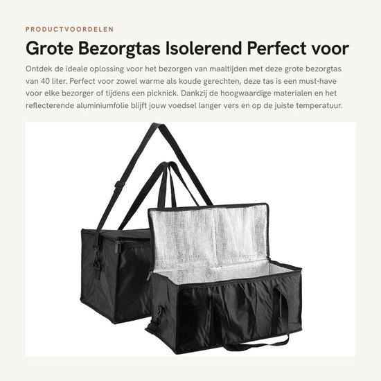OEM Isolierter Kühlbeutel 2er Set - 40 l - 56 x 26 x 26 cm - Geisolierter Kühlbeutel - Schwarz - Halt Lebensmittel frisch - Kühlbox 2026