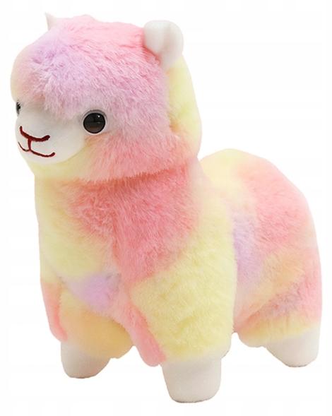 Granda Alpaka Kuscheltier Ombre Rosa Gelb 26cm