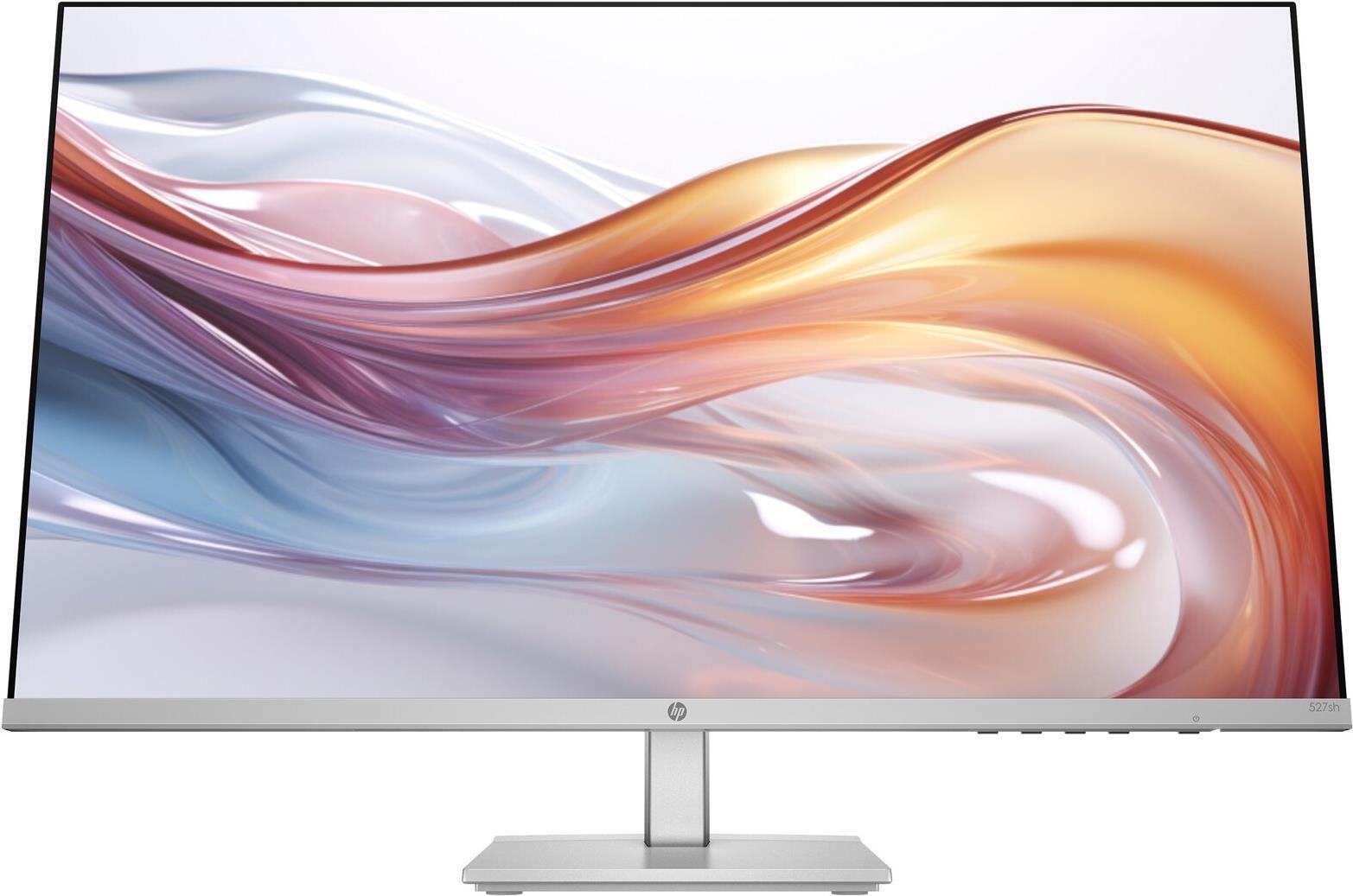HP Series 5 527sh FHD IPS Monitor | 68,6 cm (27 Zoll) | 100Hz | 1500:1 Kontrast | 99% sRGB | Dual-HDMI 1.4 | VGA | Höhen- & Neigungsverstellung | Schwarz 94C50E9#ABB