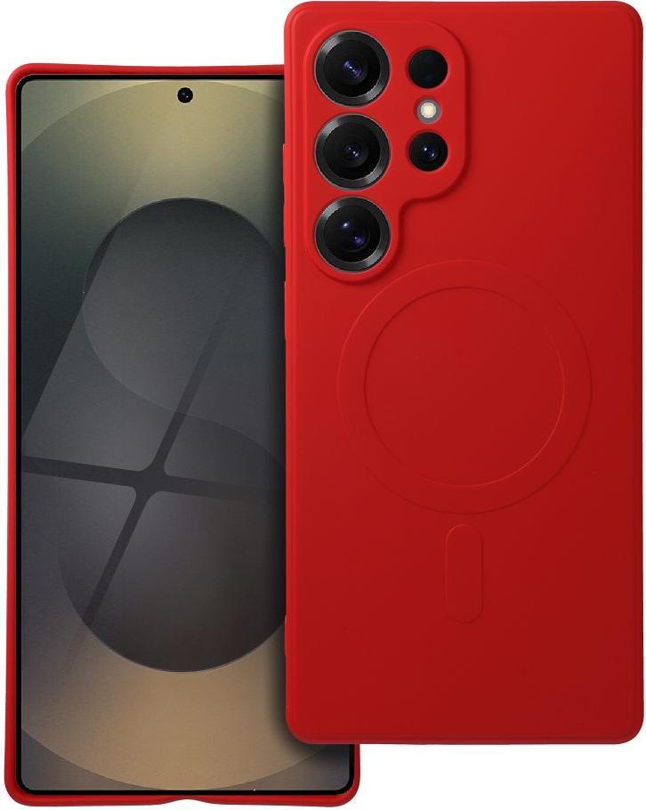 SILIKÓNOVÝ KOV na mobilný telefón kompatibilný s MagSafe vhodný pre SAMSUNG S25 Ultra red