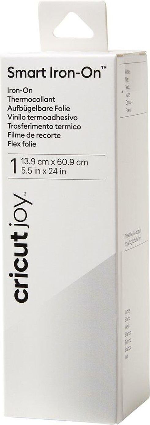 Staniol Rupt Cricut Joy Smart Iron-On, Biały, 609,6 mm, 139,7 mm Staniol
