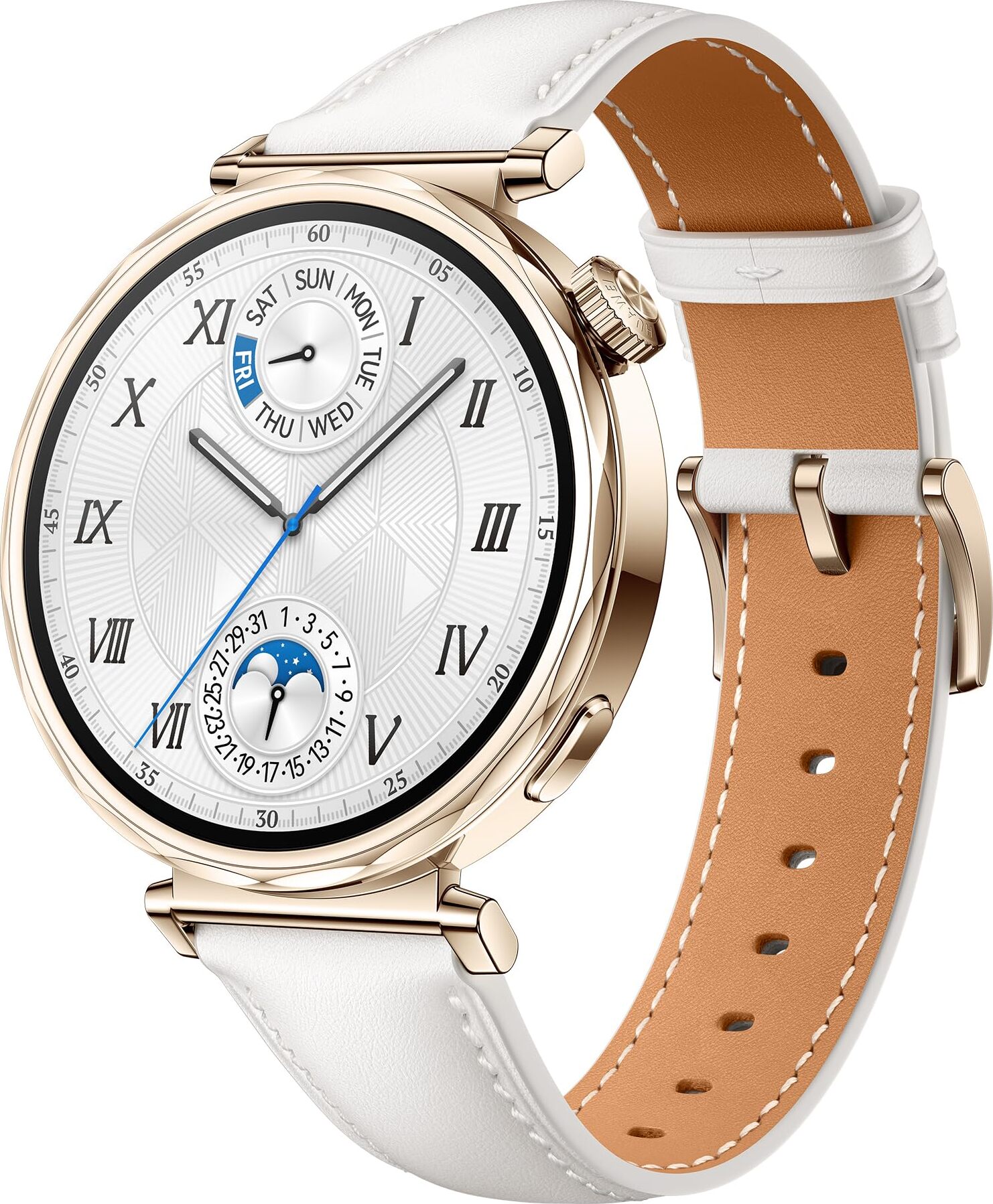 HUAWEI Watch GT 5 41 mm Smartwatch, umelecký dizajn, pokročilé bežecké a cyklistické funkcie, monitorovanie zdravia, až 7-dňová výdrž batérie, kompatibilné so systémami iOS a Android, biele