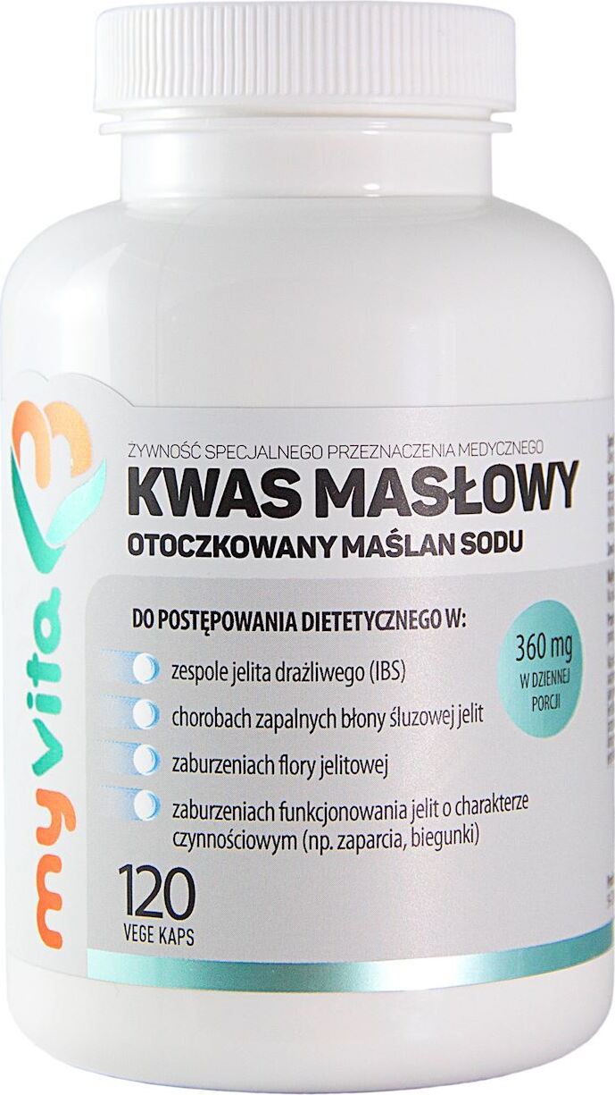 MYVITA SILVER Buttery ACID 360mg Sodium Butyrate 120 Capsules