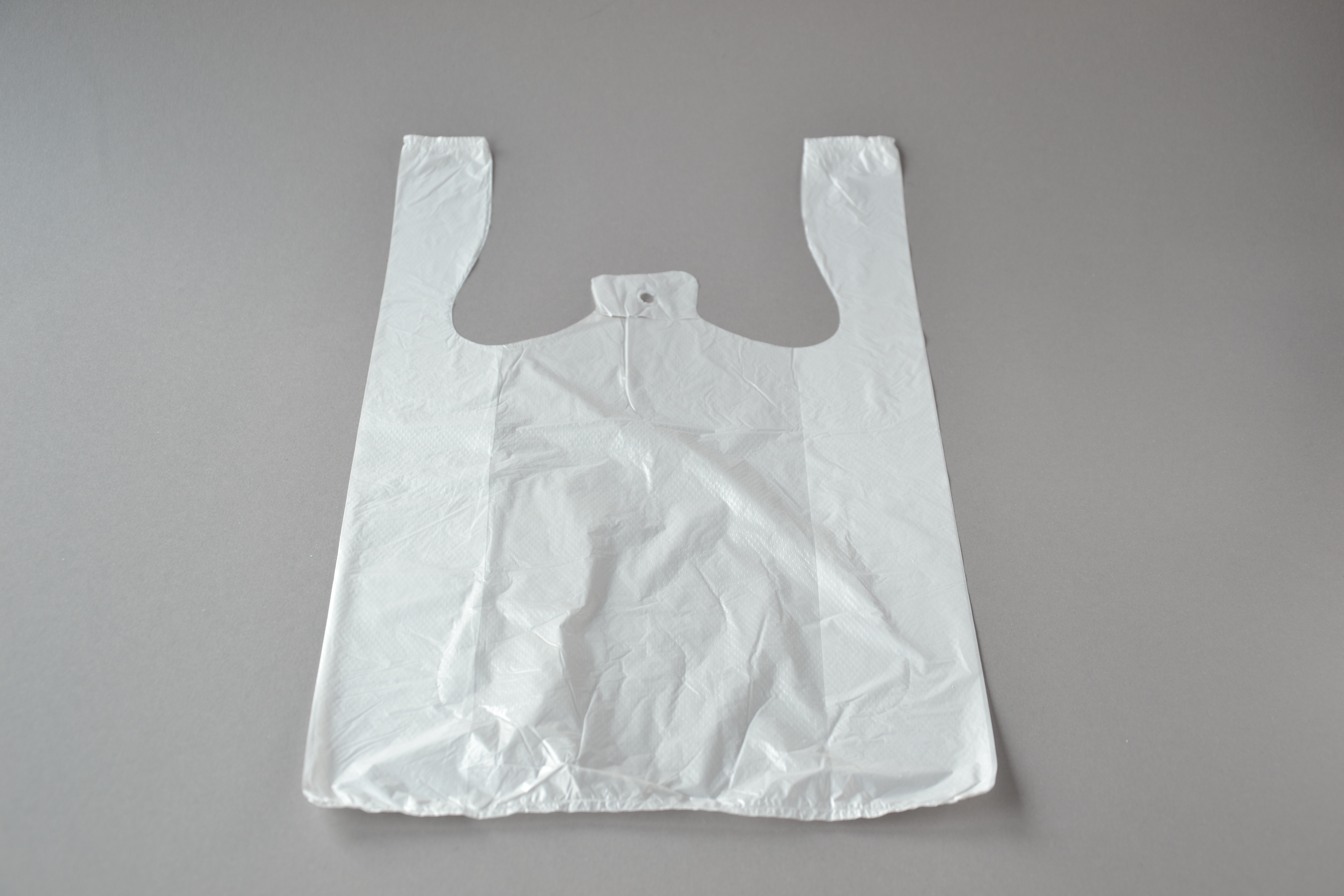 T060 2000 Stück 25+12x45cm Tüte Hemdchen Tragetaschen Plastik-Beutel Tüten weiß 