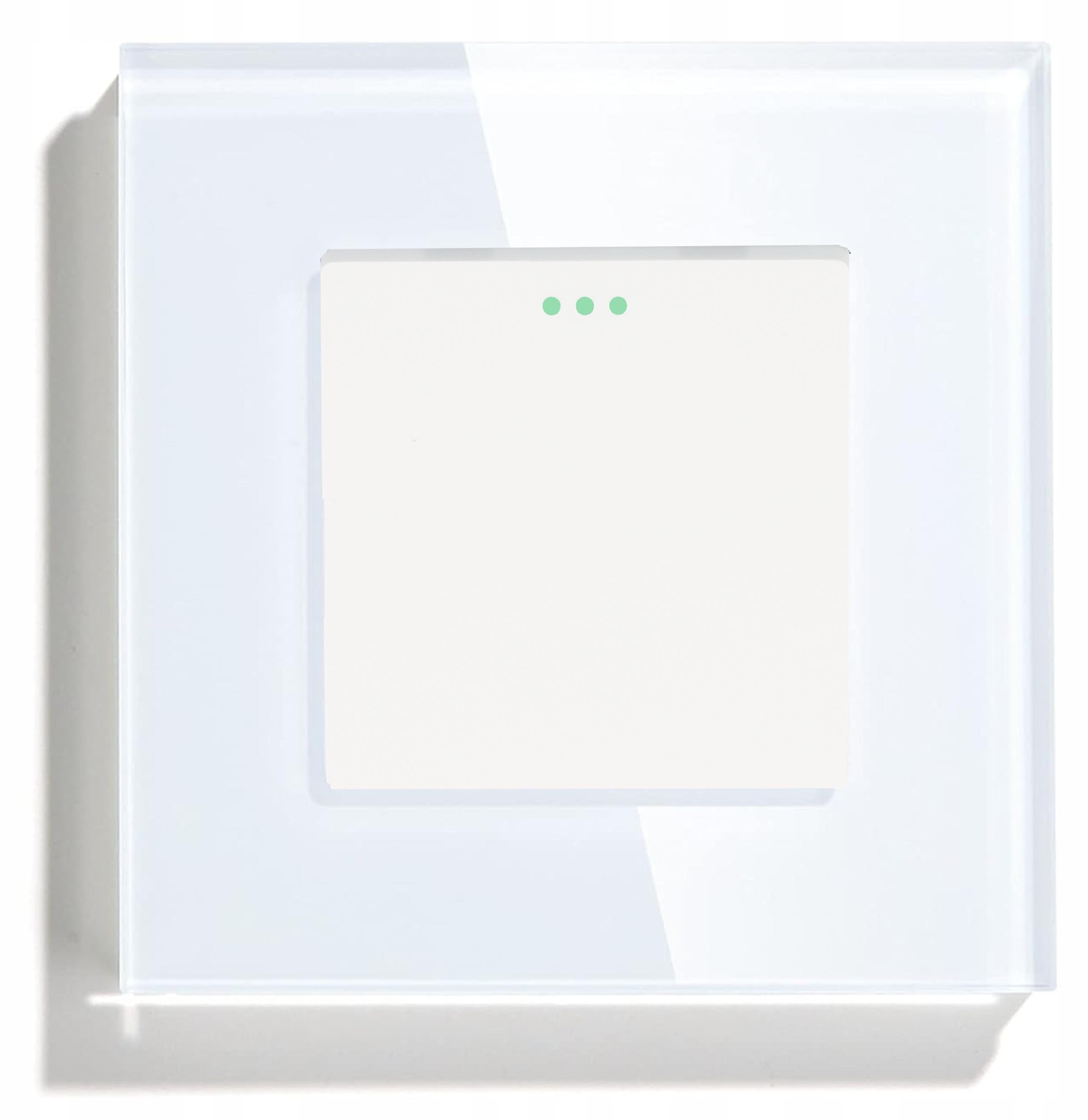 DC Smart Home Primo Lichtschalter Einzelschalter Glas Weiß