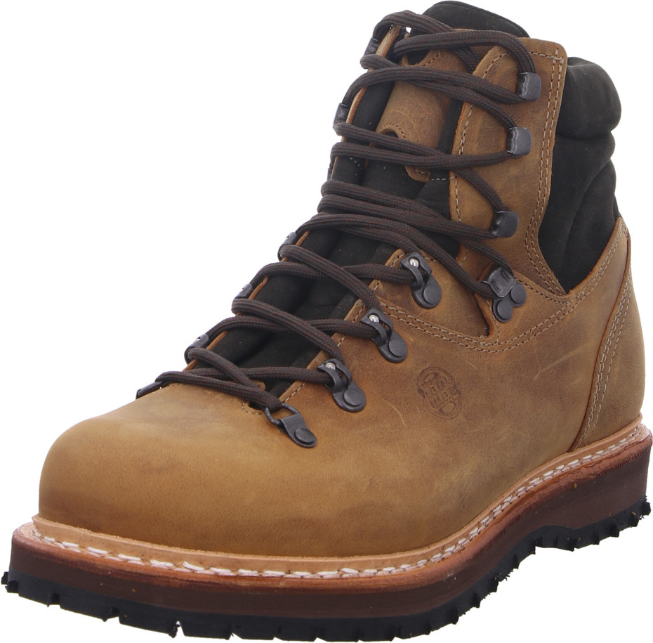 Hanwag 1114-44 Bergler Nuss horské topánky Vibram koža Nubuk koža Brown