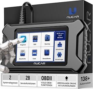 Akhan OBD2 Diagnosegerät, MUCAR CS90 Diagnosegerät Auto Mit 2 Systemdiagnose (ECM/ABS) Und 28 Reset-Funktion, Auto Diagnosegerät Für AutoVIN-Service, Android 7.0, Update 174888792