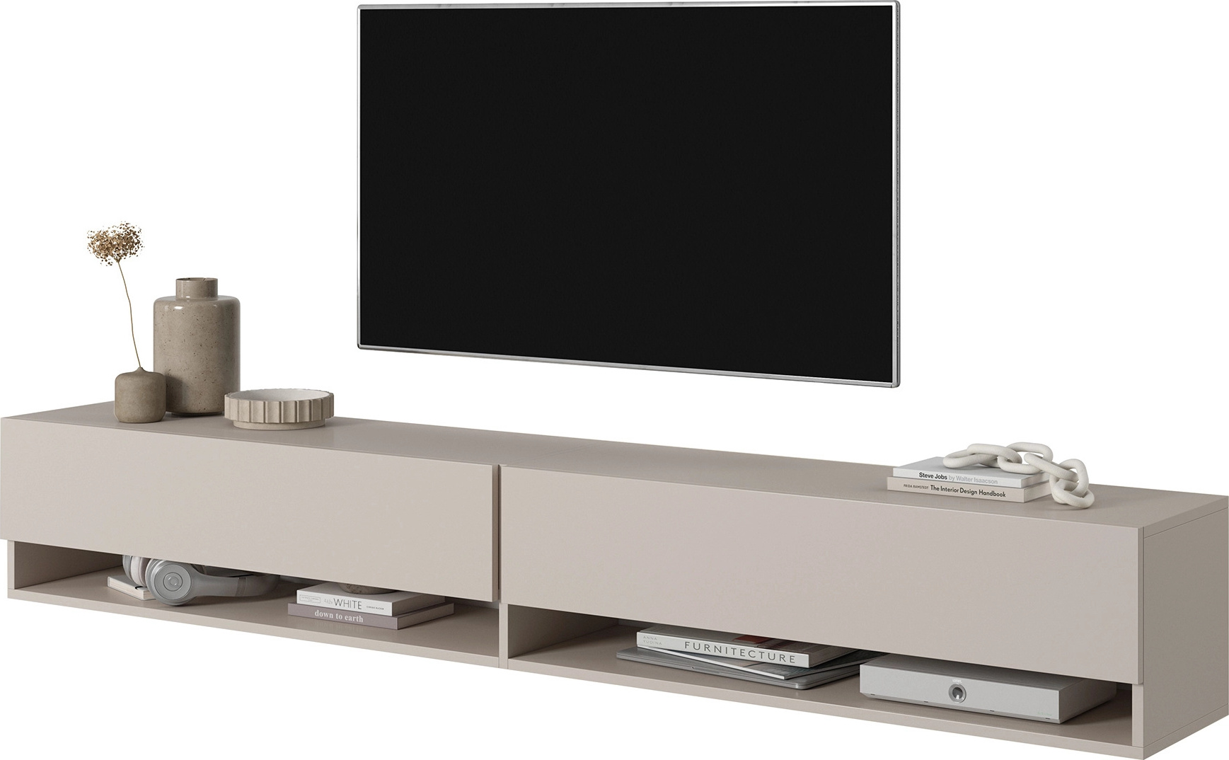 Selsey MIRRGO - TV-Möbel 200 cm taupe