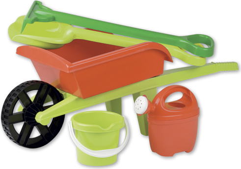 Androni Giocattoli Giardino Spielzeugschubkarre mit Gartenwerkzeug