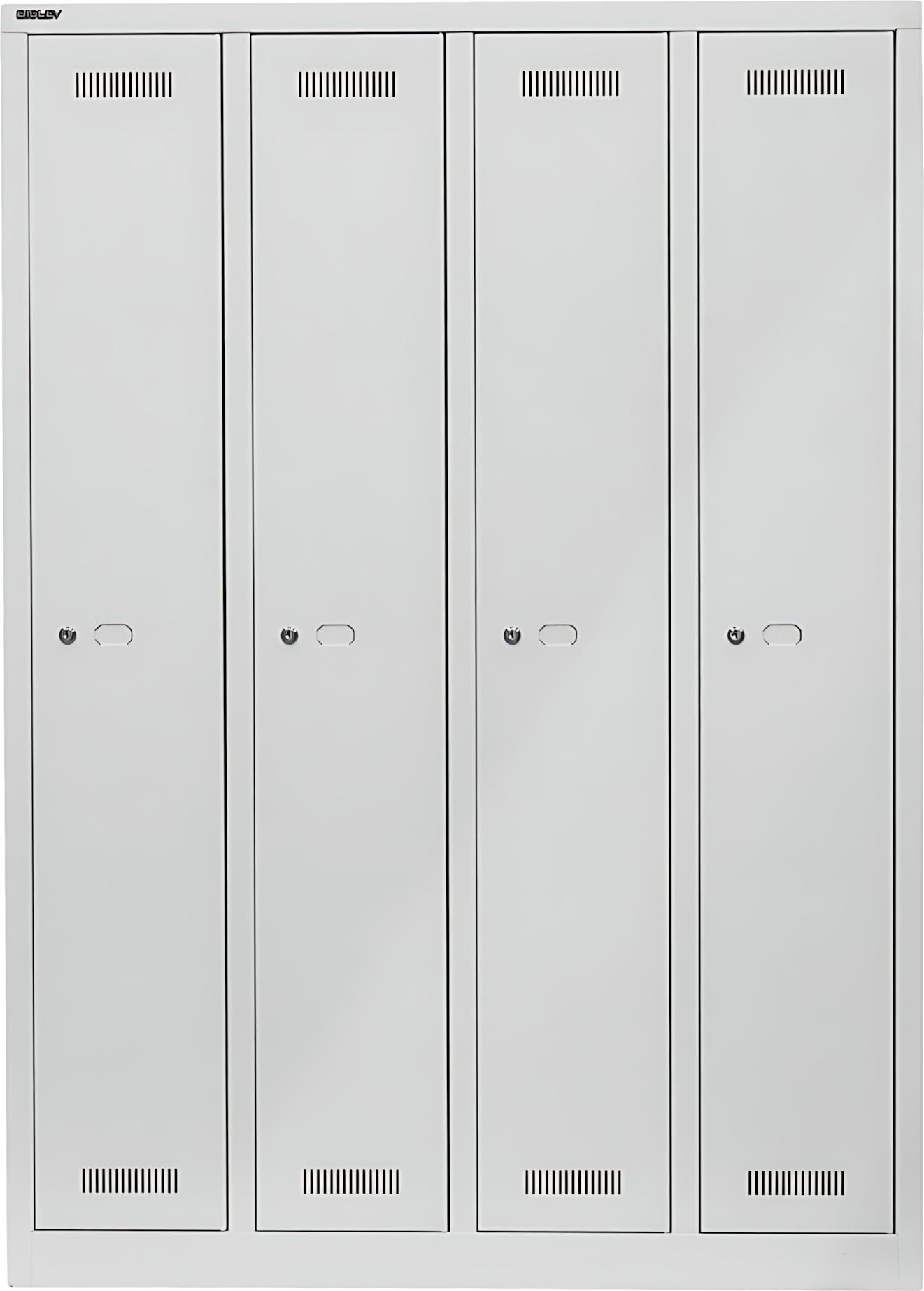 BISLEY Kleiderspind MonoBloc Maße: 118,3 x 170 x 50 cm (B x H x T) Anzahl der Abteile: 4 Abteile ML11Q1645