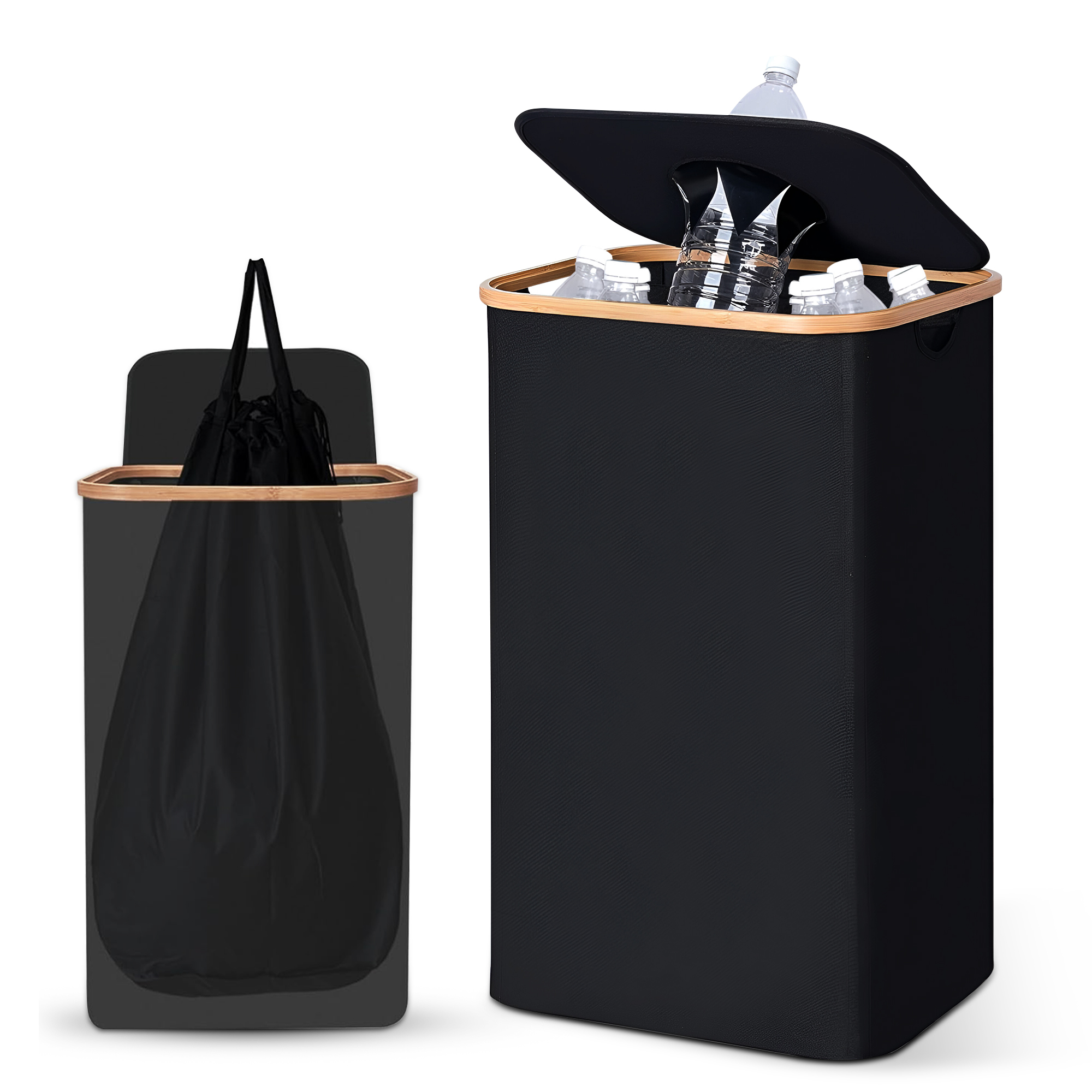 Pfandflaschen Sammelbehälter 145L - Großer Leergut-Korb Mit 2 Tragetaschen