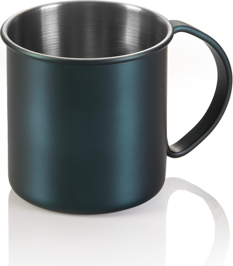 WAS Germany Moscow Mule NOCTURN, 0,45 ltr., Ø 9 cm, Höhe 9 cm, blau matt NOCTURN Moscow Mule