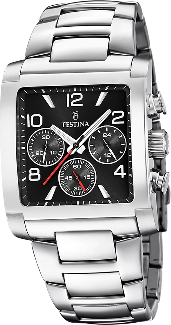 Pánske náramkové hodinky Festina z nehrdzavejúcej ocele strieborné Timeless Chronograph D2UF20652/3