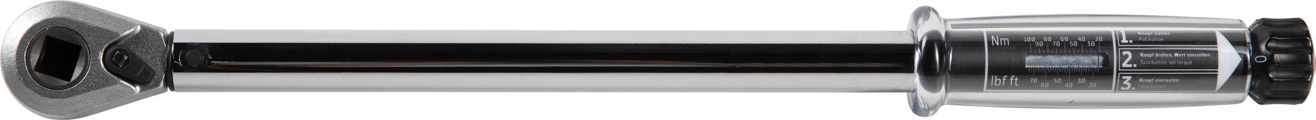 WGB 1/2" Drehmomentschlüssel 20-100Nm Skala Rechts-Linksanzug 5742741139002872