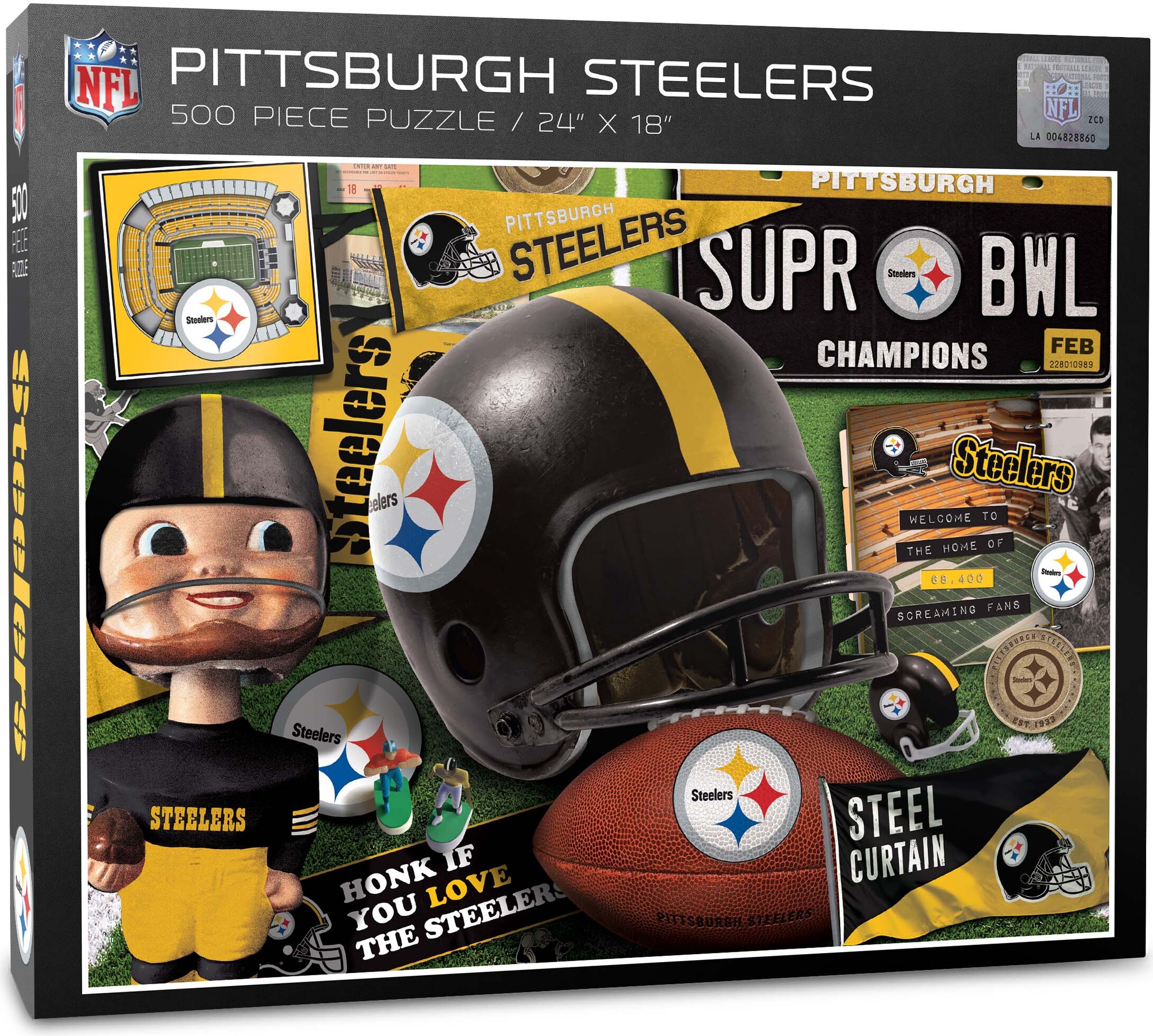 You the Fan NFL Pittsburgh Steelers Retro Series Puzzle 500 Teile