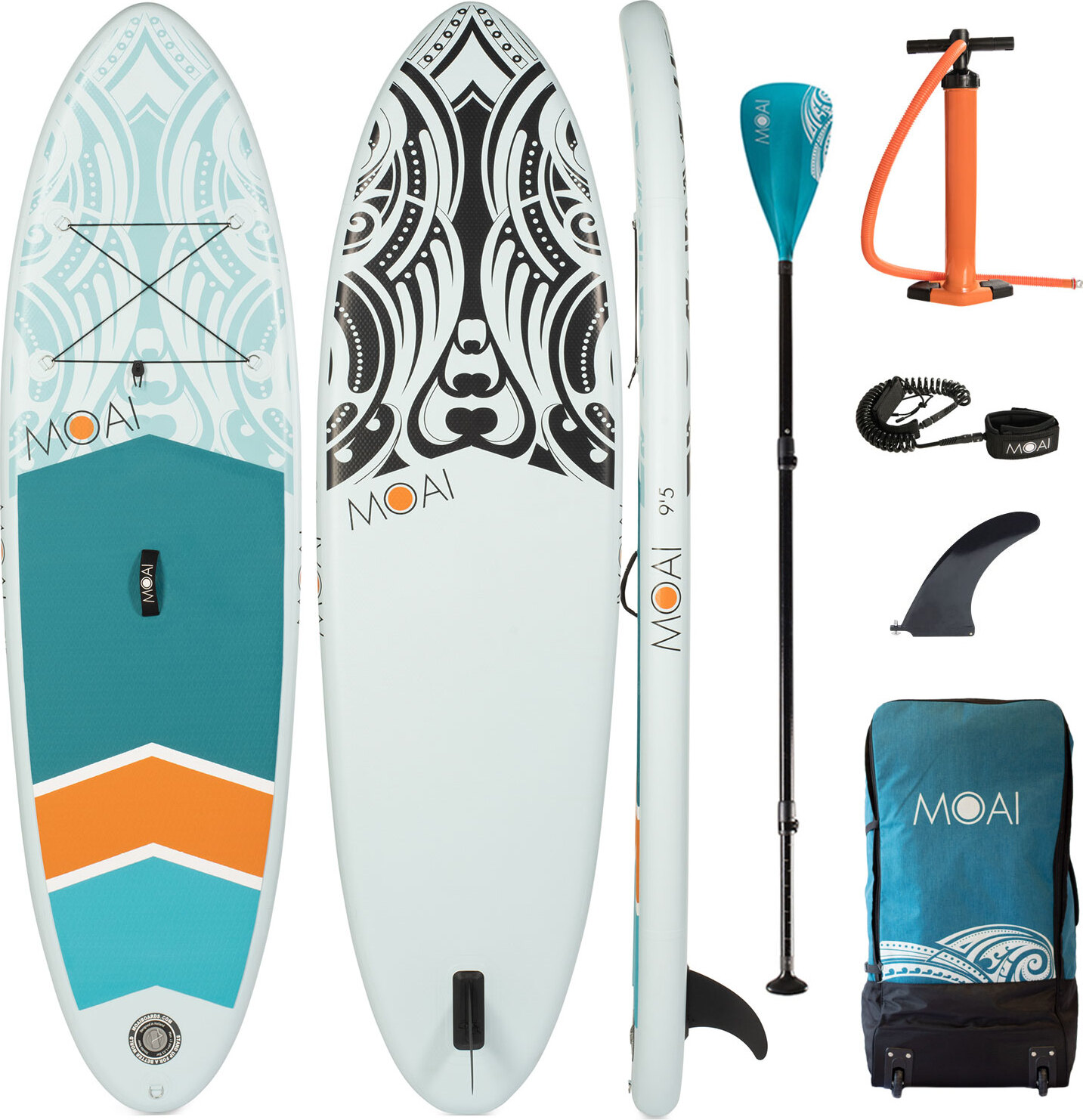 Home-&-Fashion Sup Gepumpt Moai Brett 9'5 287 Cm Fiberglas Paddel SKL_M-21095