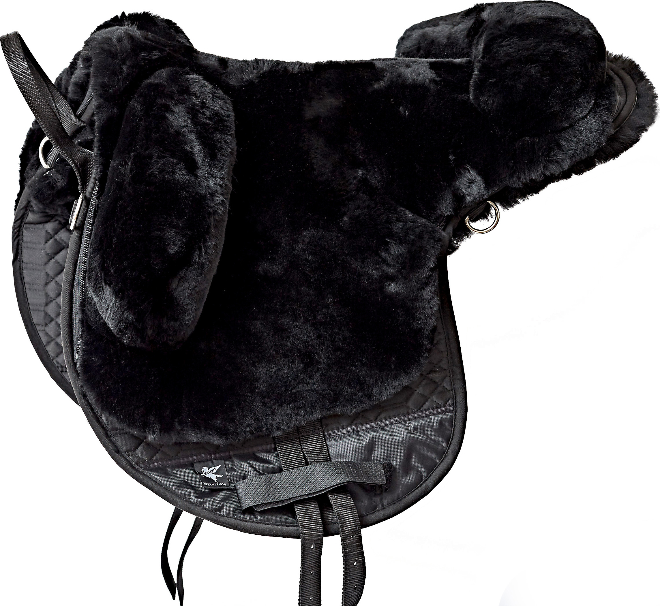 Sillín De Piel De Cordero Engel Reitsport R1 Pony - Sin árbol, Anatómico, Para Pony, Color Marrón Moca