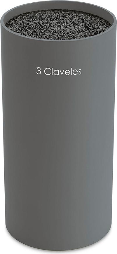 3 Claveles Universeller leerer grauer Block Ø11 x 22 cm