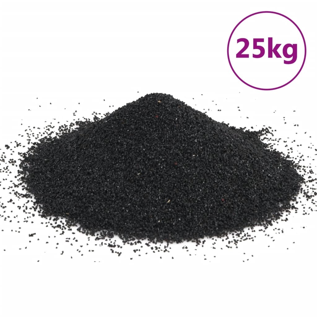 Prolenta Maison Exclusive Aquariensand 25 kg Schwarz 0,2-2 mm 3217157-11-10